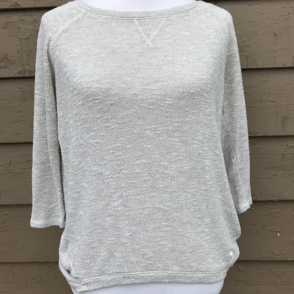 Long sleeve cream colored with sparkles sweater